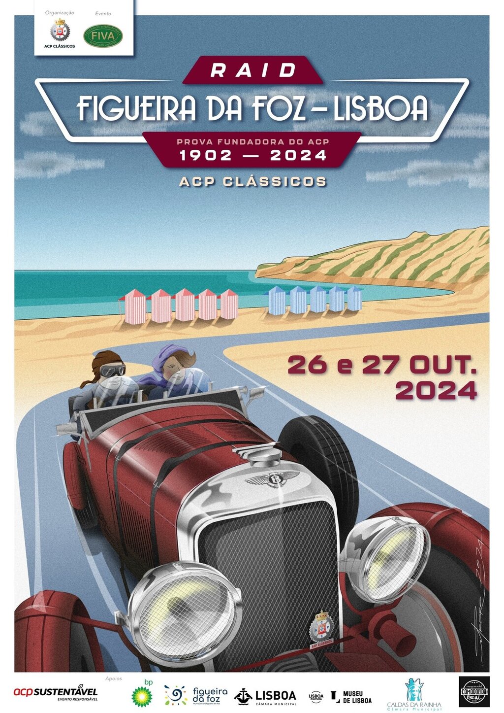 Clássicos pré-guerra recordam a 1ª prova automobilística da Península Ibérica que ligou a Figueir...