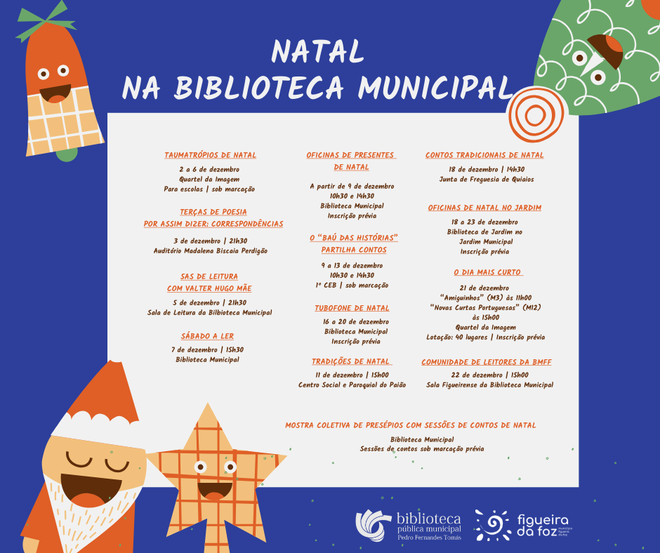 Biblioteca Municipal e Quartel da Imagem com atividades para todas as idades  