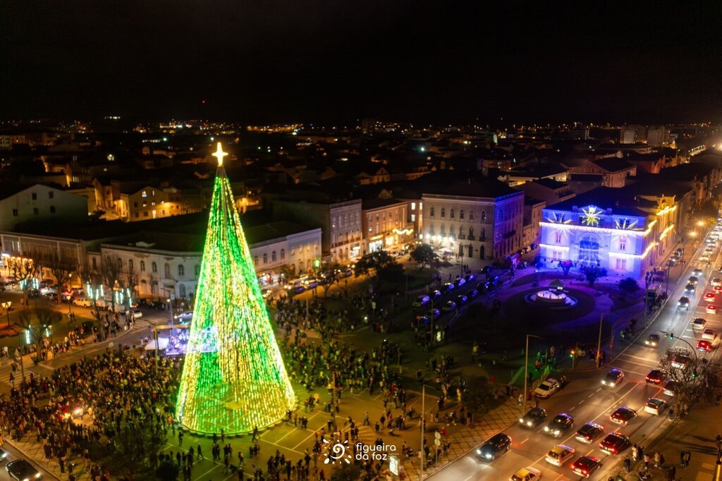 Mar de gente na inauguração da Árvore de Natal 