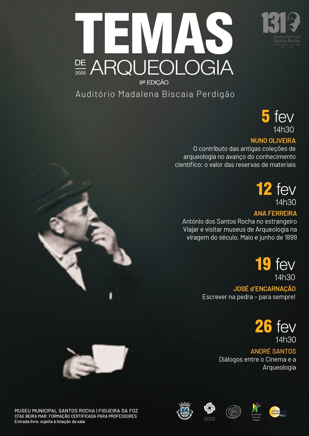 Município promove 9ª edição do ciclo de conferências  «Temas de Arqueologia»