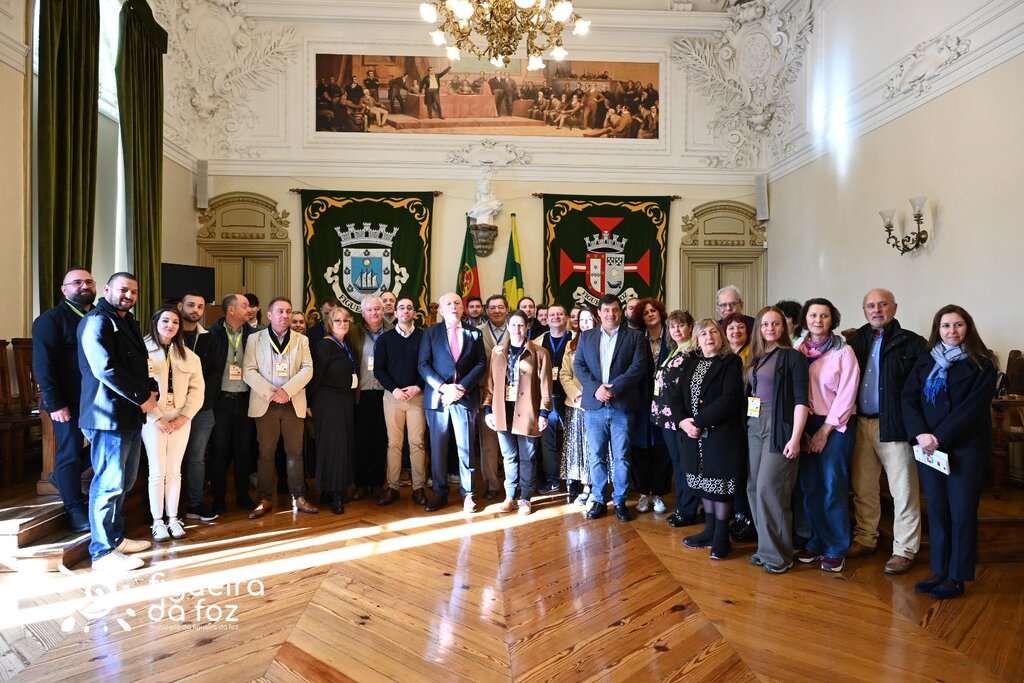 Participantes do quarto encontro do programa da União Europeia CERV recebidos nos Paços do Concelho