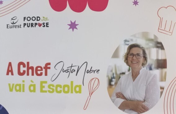 Chef Justa Nobre vai à Escola alertar para hábitos de alimentação saudável e sustentável 