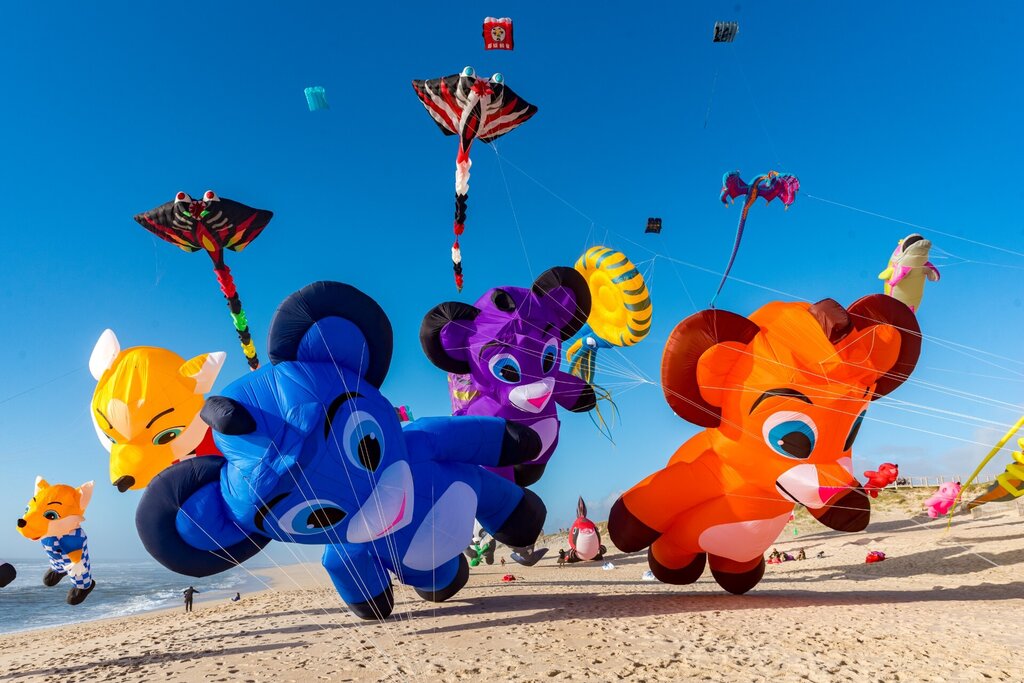 IV Festival Internacional de Papagaios com muitas cores no ar e magia no olhar 