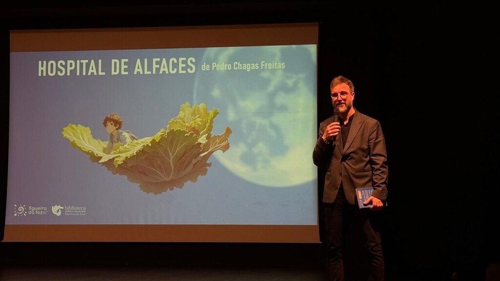 Pedro Chagas Freitas emocionou público na apresentação do livro "Hospital de Alfaces"