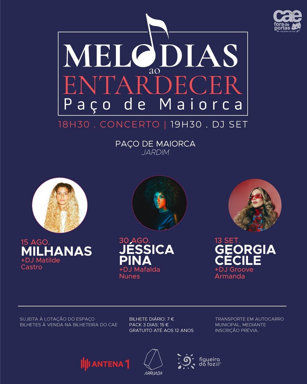 Um verão com “Melodias e Notas ao Entardecer” e concertos a “A Solo no CAE”