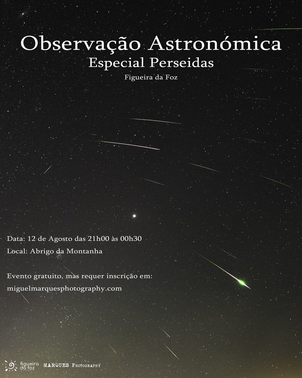 Observação Noturna reagendada para 12 de agosto